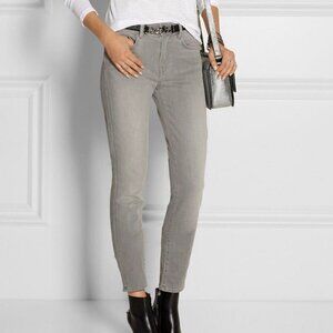 Proenza Schouler grey mid rise skinny jeans
